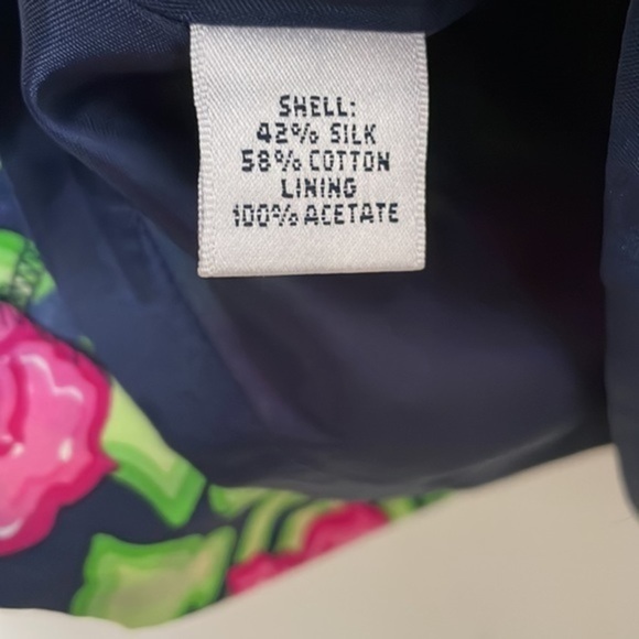Womens Lilly Pulitzer Green Blue & Pink Skirt With Silk Lining Size 2 - Picture 5 of 6